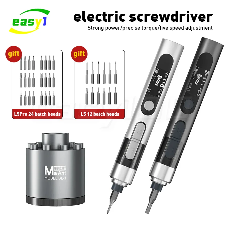 Maant L5 Pro Intelligent Double Torque Nastaviteľný elektrický skrutkovač súprav