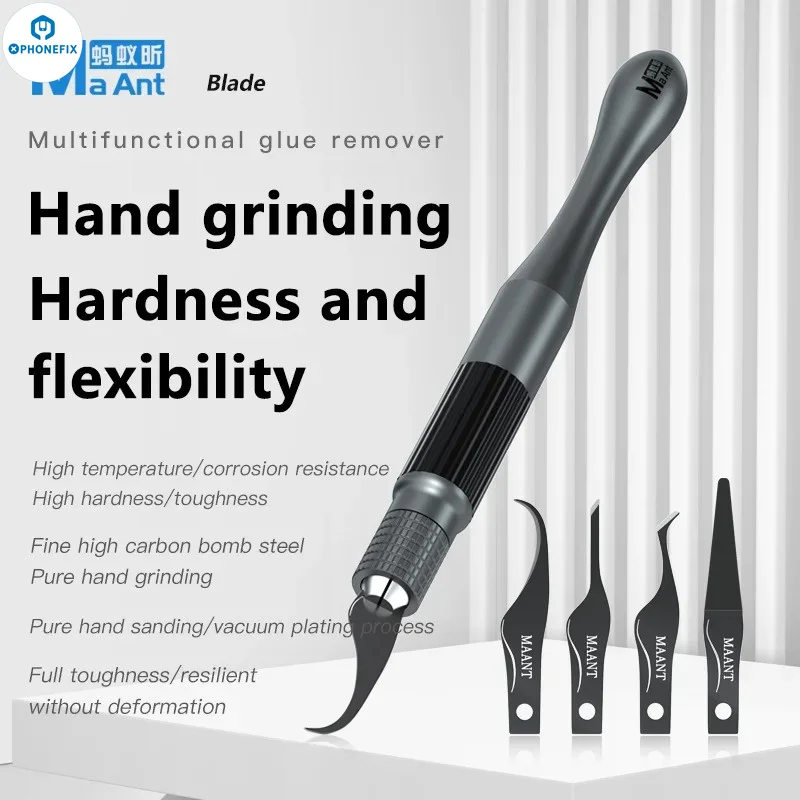 Maant Professional Glue Demonser Nôž ručne leštená elastická čepeľ IC Čistenie kefy BGA IC ic chip Edge Glue Lepidlo Odstránenie lepidla