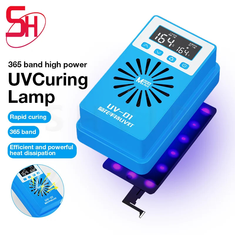 Maant UV-1 ručné ultrafialové vytvrdzovacie lampa pre OCA Glue UV Loca bez tieňa bez lepidla UV Spájka Maska Atrament Rapid Retge Rapid PCB Oprava dosky