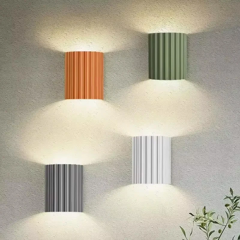 Macaron LED stena lampa živice domáce dekorácie príslušenky nástenné svetlo luxusné domáce dekorácie nástenná stolica pre obývaciu izbu nočná chodba lampa