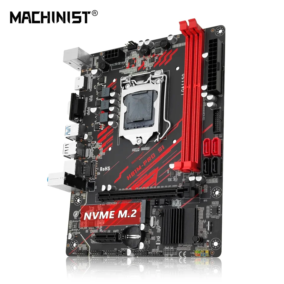 Machinista H81M-Pro S1 Základná doska LGA 1150 NVME M.2 Slot Support i3 i7/Xeon E3 V3 Procesor DDR3 RAM H81 Mainboard
