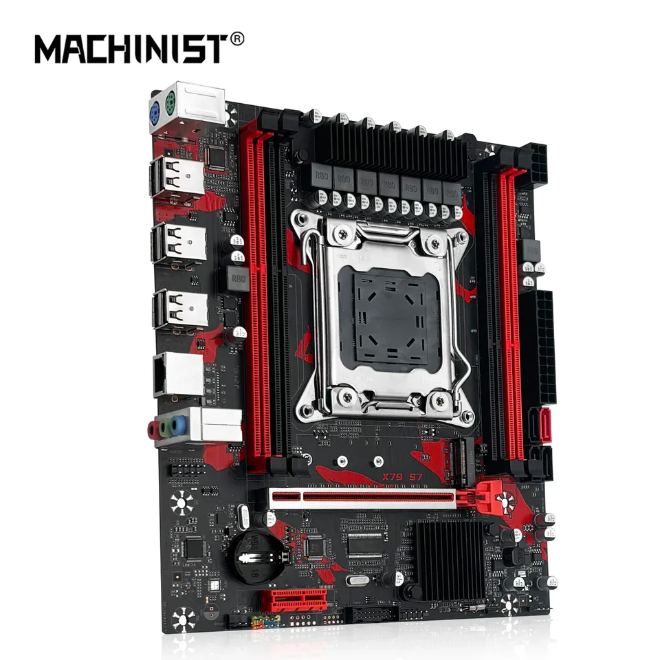 Machinista X79 S7 SPOLD SPOLOČNOSŤ XEON E5 2650 2660 2670 V2 LGA 2011 Procesor CPU DDR3 Reg ECC RAM DUALNE KANÁLNA KONTROLA