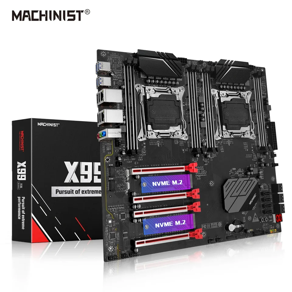 Machinista X99 Dual CPU Procesor Základná doska LGA 2011-3 Podpora Intel Xeon E5 V3 a V4 DDR4 RAM Pamäť osem-kanál X99 D8 Max