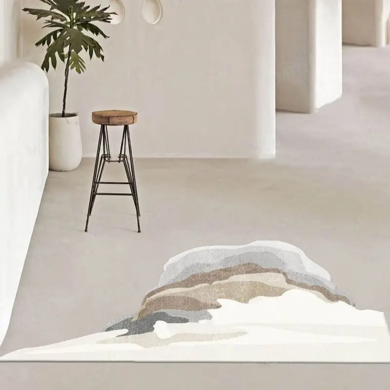 Machový koberec luxusný veľký priestor Comfort Art Carpet Moderná domáca dekorácia estetika mäkké spálne koberce Konferenčný stolík koberce سجادة 양탄자