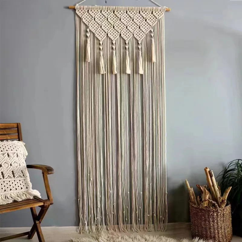 Macrame Curtain Room Dverway DETHERWOWN ODPADNÉ ZÁVERY