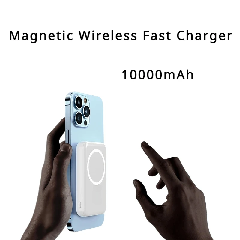 MacSafe Power Bank 10000 mAh Magnetická bezdrôtová rýchla nabíjačka pre iPhone 14 13 Samsung Xiaomi vstavaná prenosná batéria prenosnej kábla