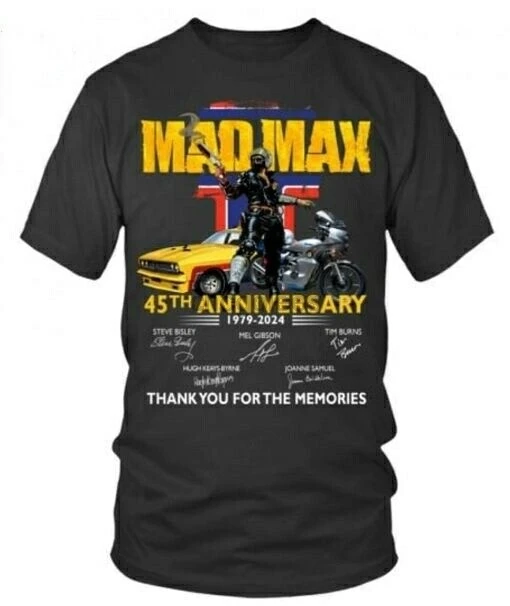 Mad Max 45. výročie 1979-2024 Signa.ture Ďakujem za tričko s spomienkami