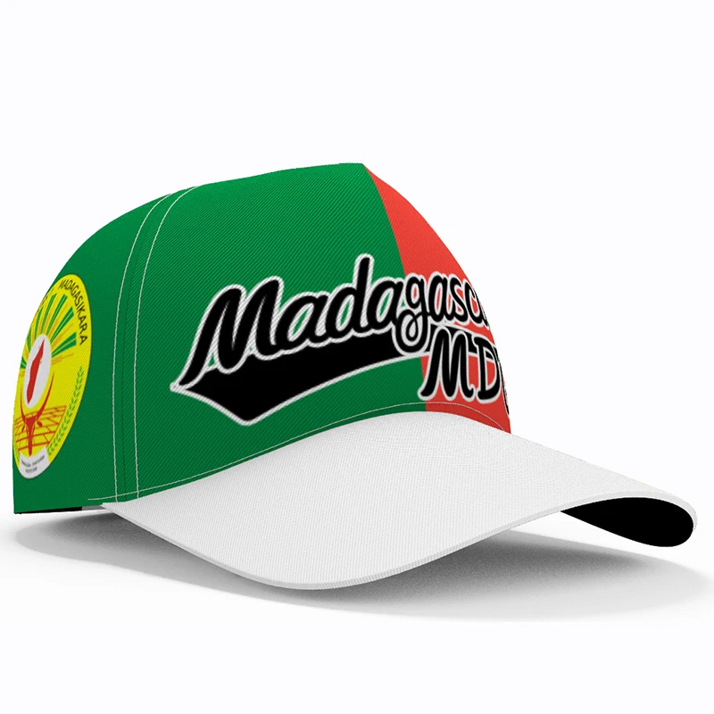 Madagaskar baseballové čiapky ZAHRNUTÉ ZAHRNUTÉ NÁZOV NÁBADNÉHO ČÍSLA LOGO TEAM LOGO MG HATS MDG Country Travel Francúzsky národ MALAGASY FAGS FLAGS HEADLA