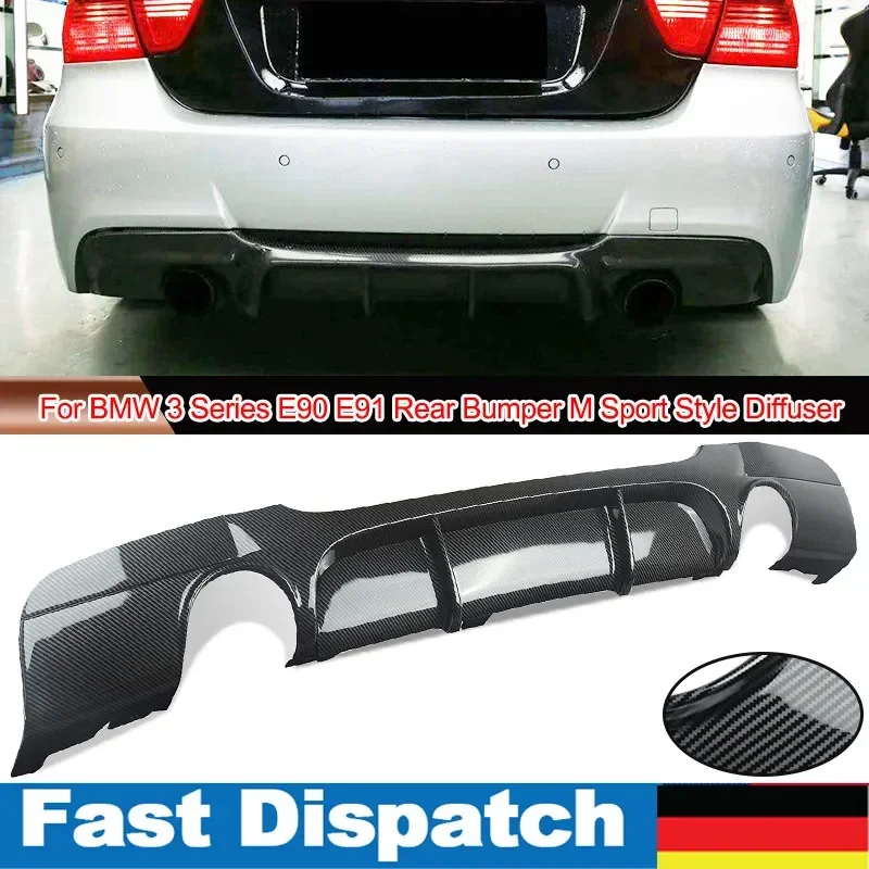 Magickit Carbon Color zadný nárazník difúzor pre BMW E90 E91 328i 335i Performance M Sport