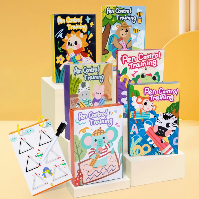 Magické sledovanie zošita Výučba Montessori Knihy pre deti