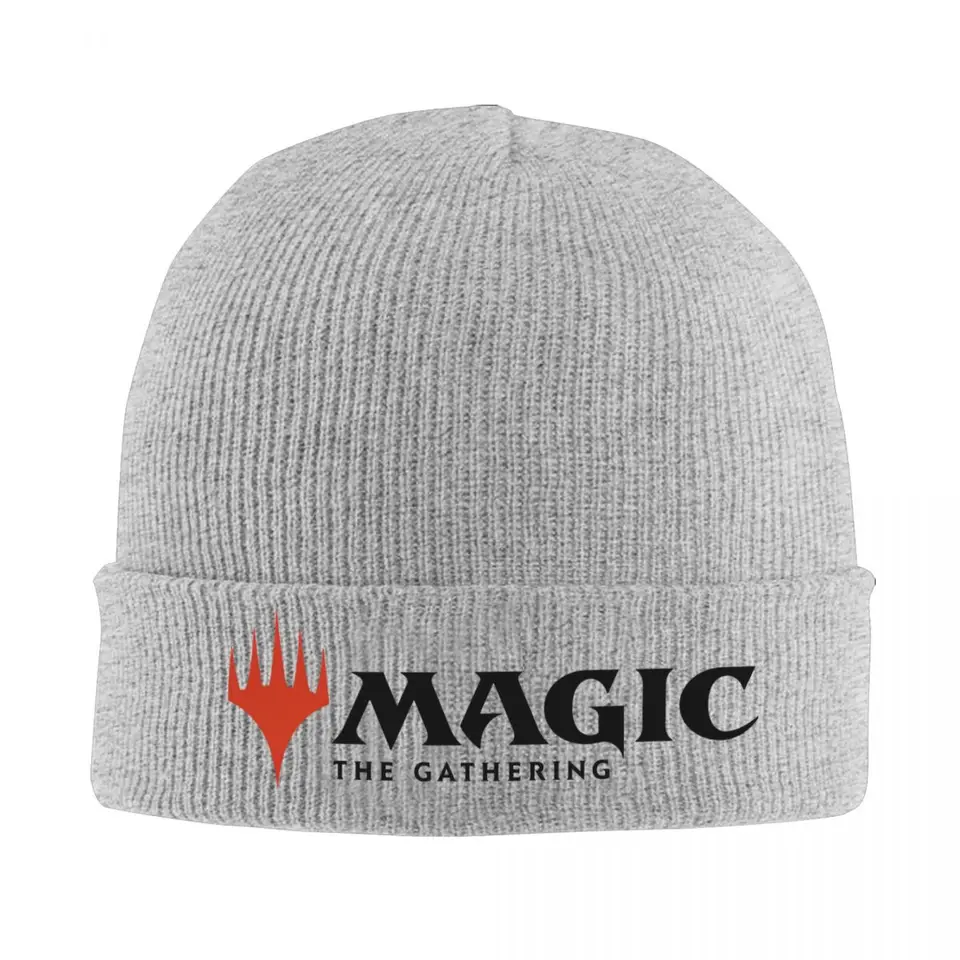 Magics The Gathering Logo Beanie Hats Klit Hat Outdoor Warm Soft Soft Unisex Caps Spring Spring tlač
