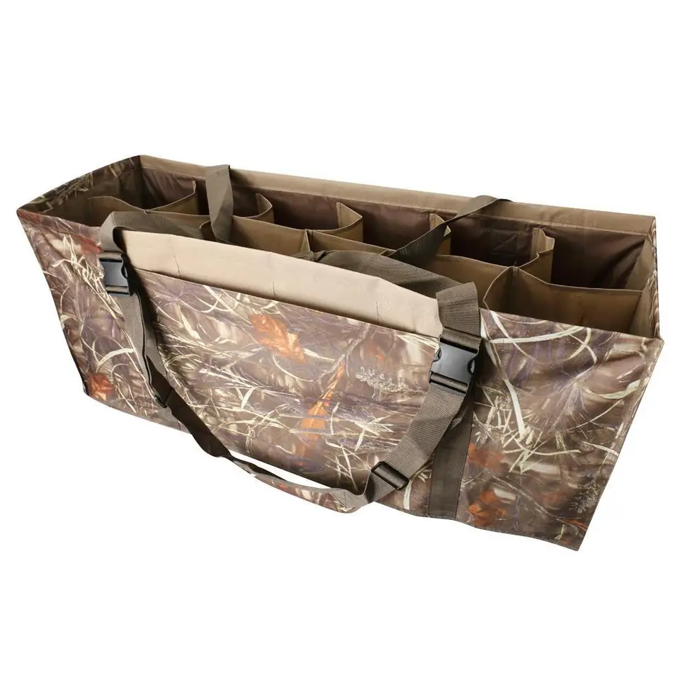 Magideal 12 Slot 3D LiveLe Duck Decoy Bag s čalúneným a nastaviteľným ramenným remienkom
