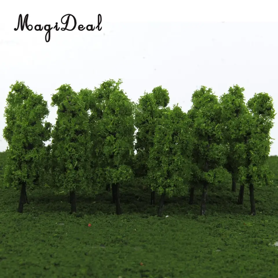 Magideal 20ks/šarža 1/200 Scale Pagoda Model Model Train Railroad Railroad Street Scerry pre House Garden Park Landscape Layout