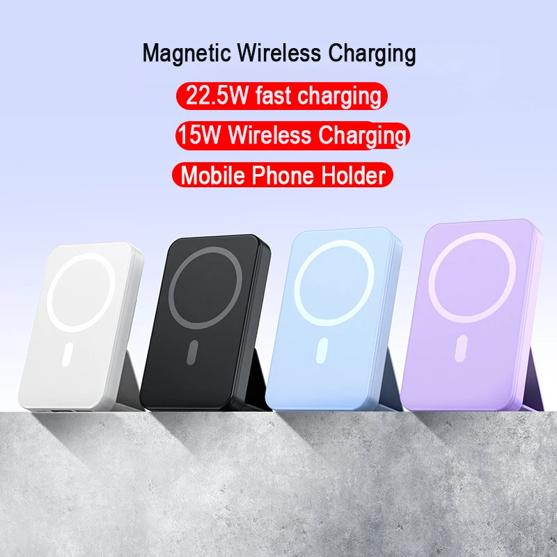 Magnetic Power Bank 20000MAH Magsafe 15W Wireless Charger Prenosná pomocná batéria 22,5 W rýchle nabíjanie Powerbank pre celý telefón