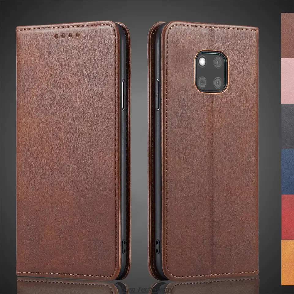 Magnetická atrakcia kožená puzdro pre Huawei Ascend Mate 20 Pro 6.39 