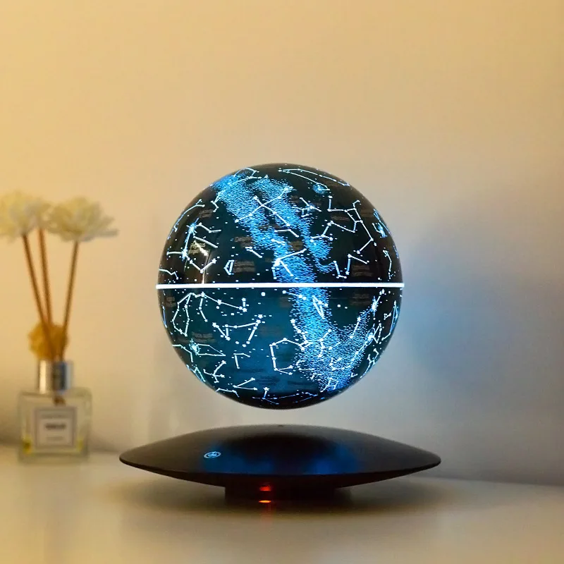 Magnetická levitacia Mesiac Lampa Simple nočná stolová lampa Magnetická levitacia hviezda guľový mesiac svetlo prívesok Ab materiál