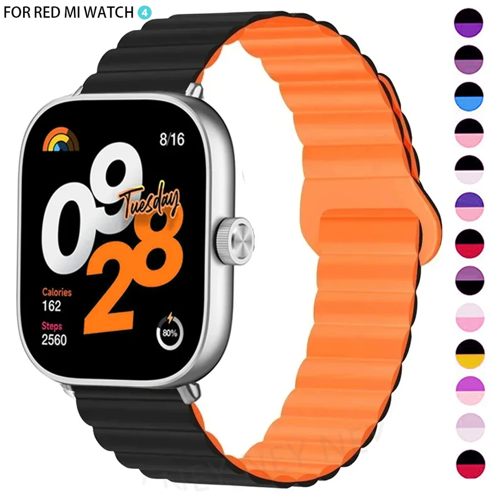 Magnetická slučka pre Redmi Watch 4 Smart Smart Wristband Accessories náramok Silikone WatchBands Correas pre Xiaomi Mi Band 8 Pro