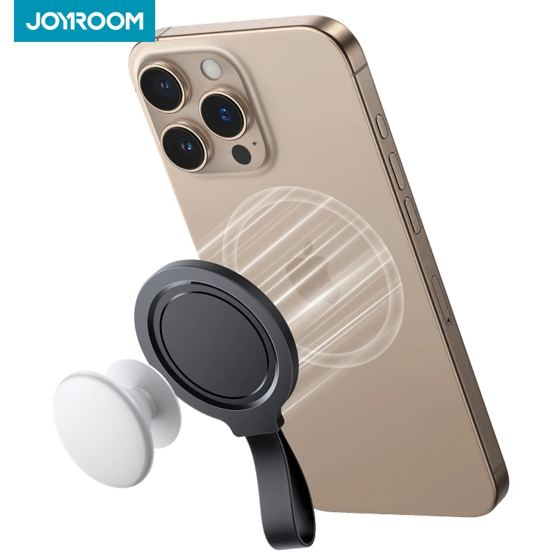 Magnetická základňa Joyroom so silikónovou rukoväťou magnetický telefón Držiteľ telefónu Hands-free kompatibilný s rukovätami pre iPhone 16 15 Pro Max