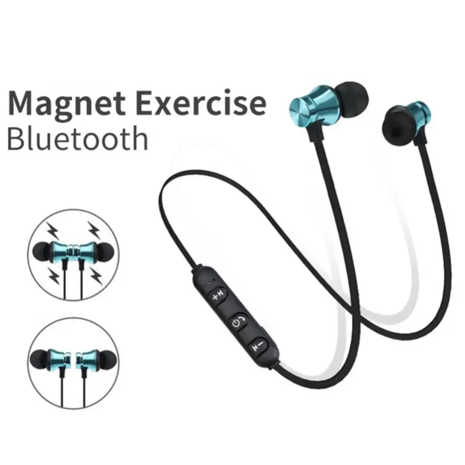 Magnetické bezdrôtové slúchadlá Bluetooth kompatibilné X11 stereofónne športové slúchadlá s krabičkou na krk