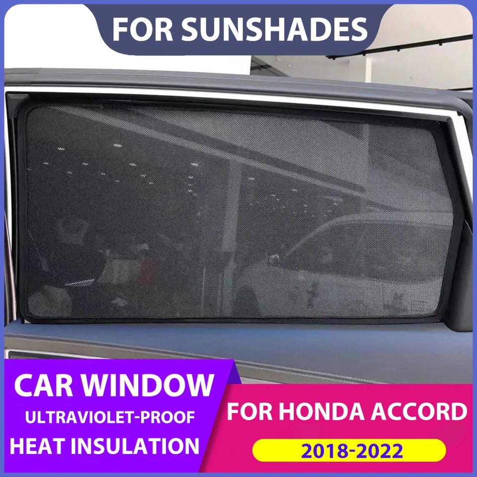 Magnetické bočné okno Sunshades Oput pre Honda Accord 10. Prejdite na ochranu súkromia okná okná záclony pre Accord (2018-2022)