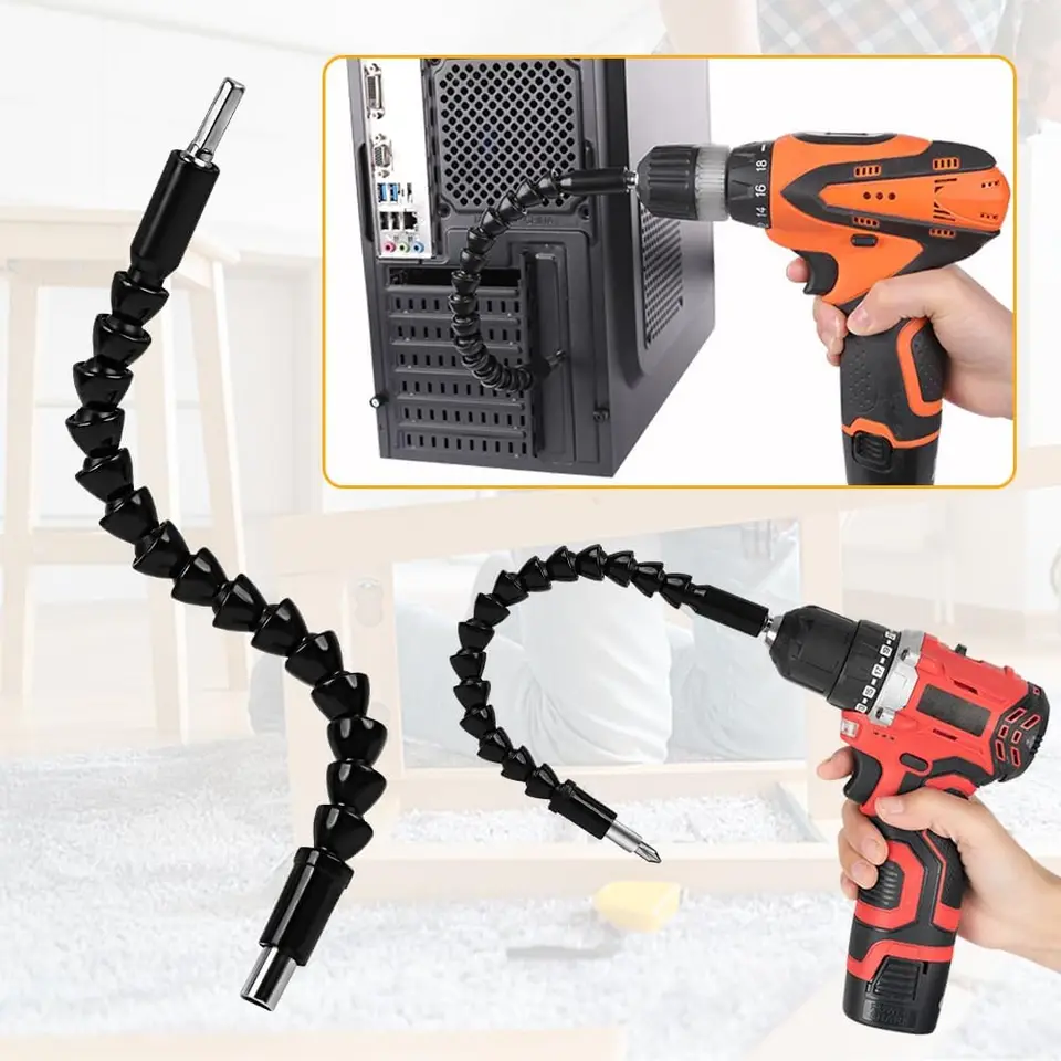 Magnetické flexibilné vŕtanie predlžovanie hex hex drieku vŕtačka matica bit hex hex mäkký hriadeľový hriadeľ hnacích hnacích skrutkovačov súprava vŕtačka