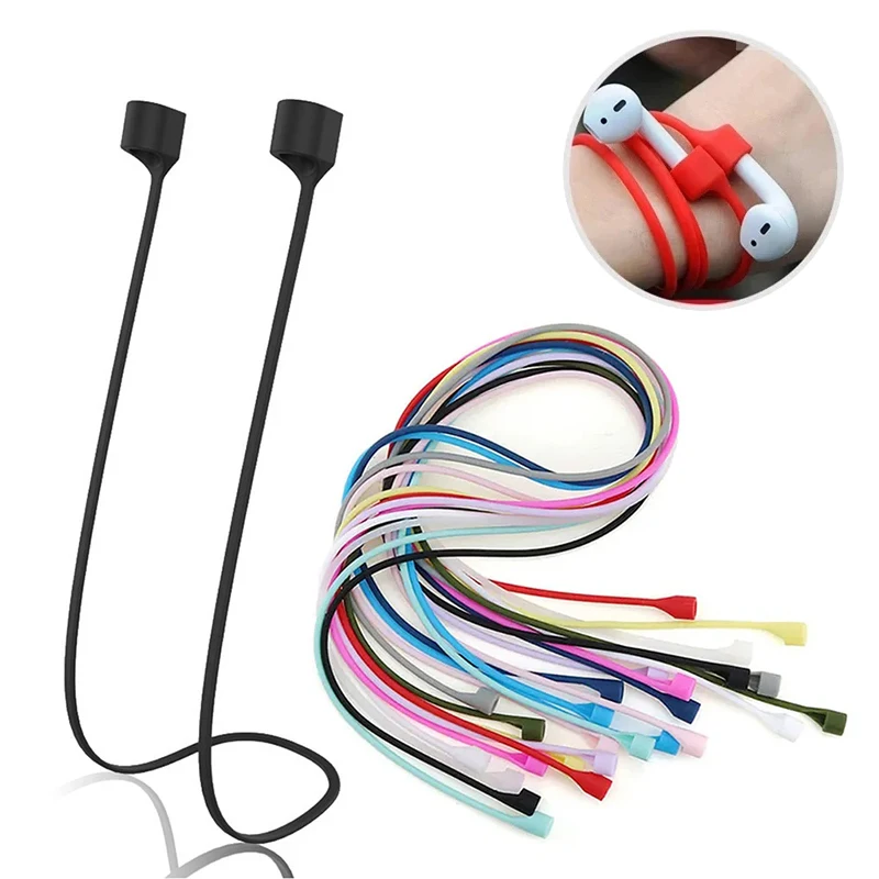 Magnetické protichodné popruhy pre AirPods Pro 2 3 Redmi Buds 3 4 Wireless Bluetooth slúchadlá Soft Silikone Sports Lanyard Brck Lany Lany