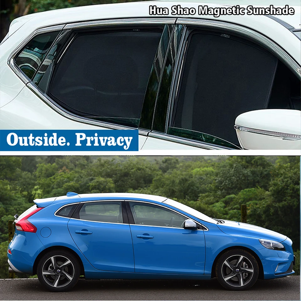 Magnetický automobil Sunshade Shield Front Frame Frame Automatické slnečné odtiene pre Volvo V40 V40CC CC Cross Country 2013 ~ 2019