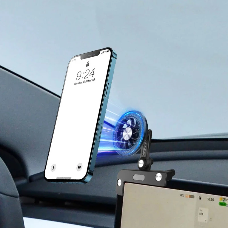Magnetický držiak na obrazovku telefónu automobilu použiteľný pre Tesla Model3/Y pre Magsafe iPhone 15/14/13/12 Series Strong Car Magnet Držiteľ