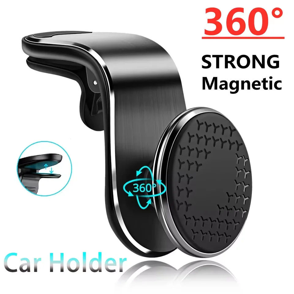 Magnetický držiak telefónu automobilu Air Vent Car Mount GPS mobilný telefón Podpora v držiaku automobilov pre iPhone Samsung Xiaomi 14 15 Huawei Oppo