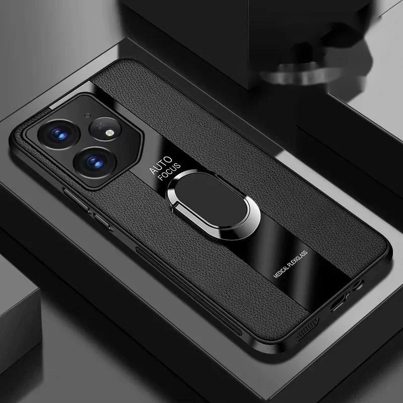 Magnetický prípad pre Realme Neo 7 GT 7 Pro Case Hard Matte s ochranným krytom prsteňov pre Realme GT NEO7 5G nárazník