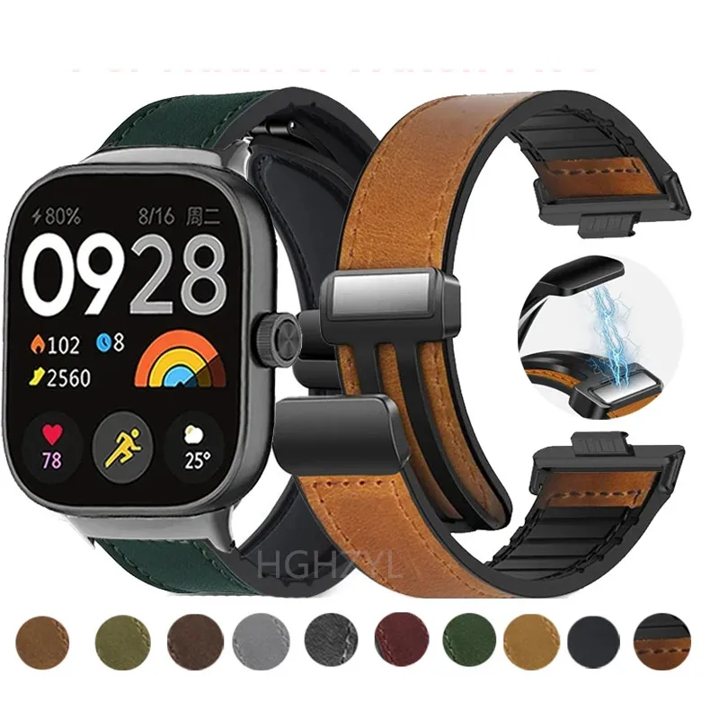 Magnetický silikón so silikónom +olejársky remienok pre Xiaomi Redmi Watch 4 Náramok WatchBand pre Iwatch Redmi Watch 4 Band Accessories