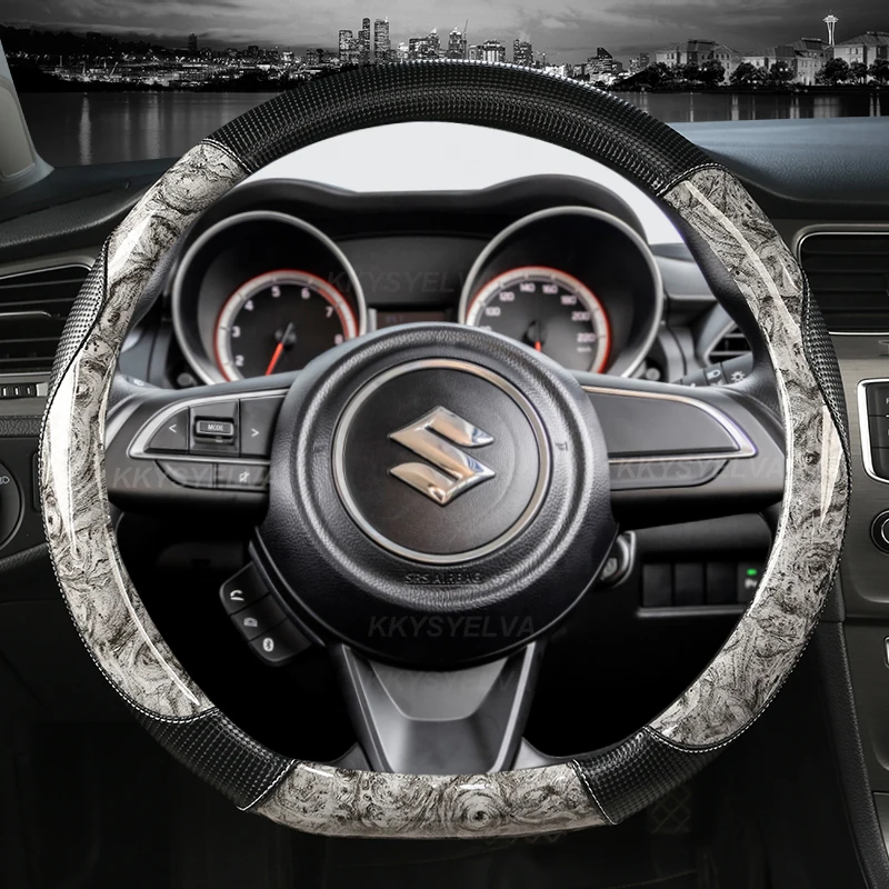Mahoganské drevené zrno D Tvar auta na volant Conser pre Suzuki Swift Dzire 2017 2018 2019 2020 2021 2022 Sport Auto Accessories