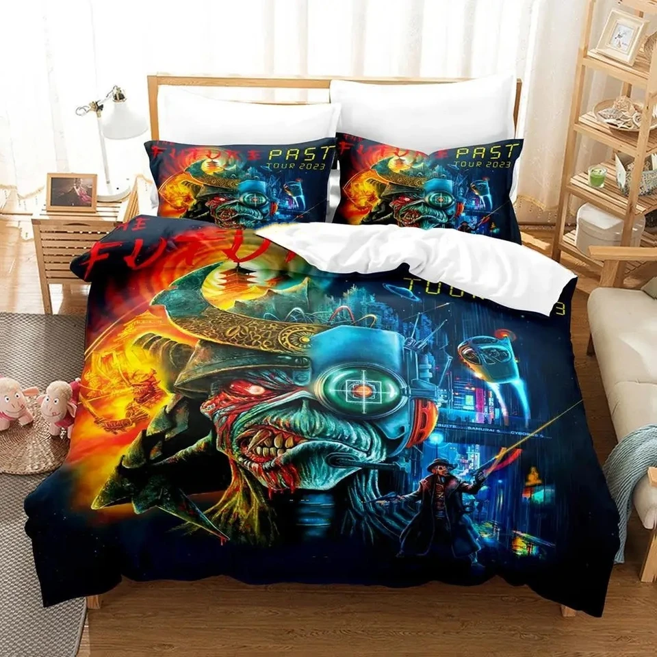 Maiden Heavy Metal Bedding Set Single Twin Full Queen King Veľkosť postele sada dospelých detská spál