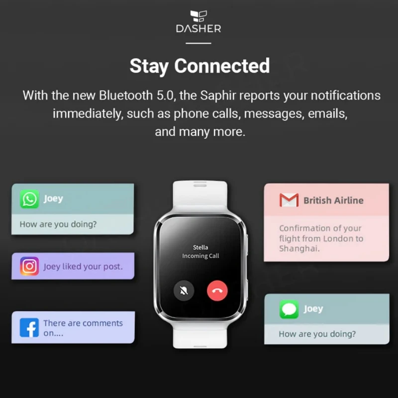 Maimo Saphir Voice Calling Smart Watch 1,78 