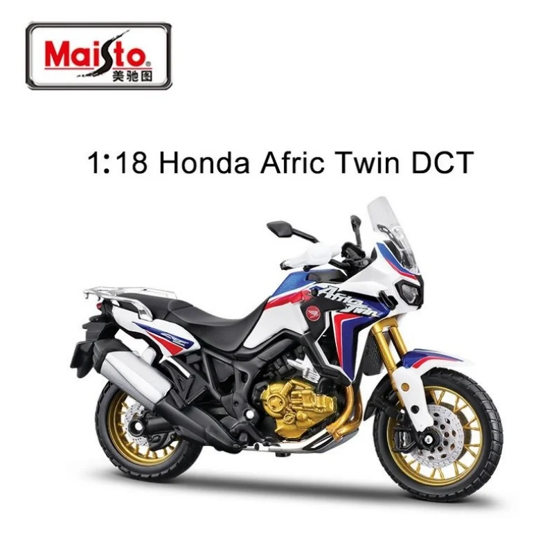 Maisto 1:12 2016 Honda Africa Twin DCT-Red Motocykel Toy Model zliatiny ozdoba Zbierka narodeniny Darčeková kancelária Domáca dekorácia