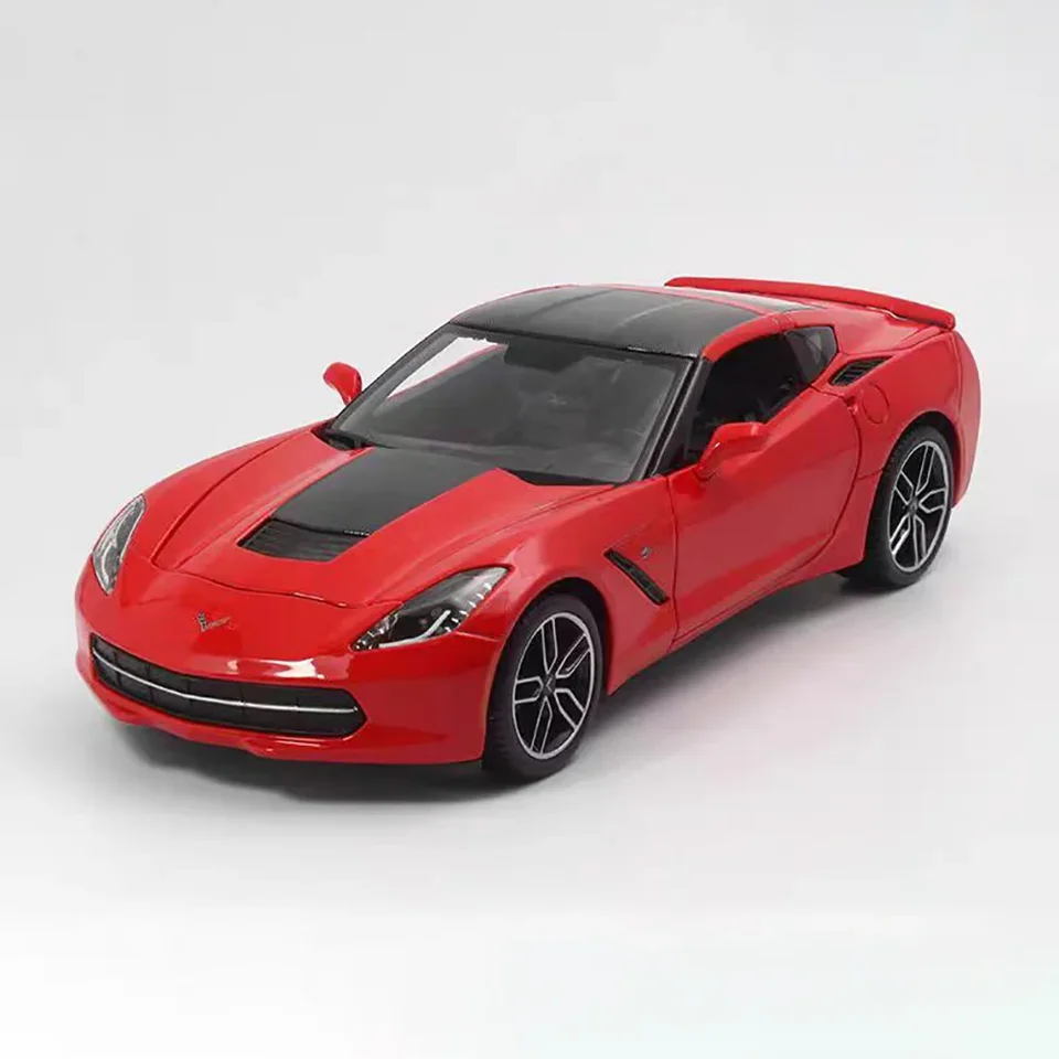 Maisto Die-Cast 1:18 Scale Chevrolet 2014 Corvette Z51 Športové auto simulácia zliatiny zliatiny Model fanúšikov