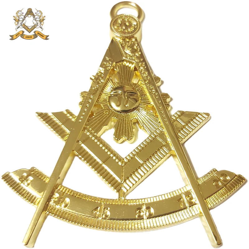 Majster Master Golden Tone Jewel pre slobodomurársky golier Regalia slobodomurársky
