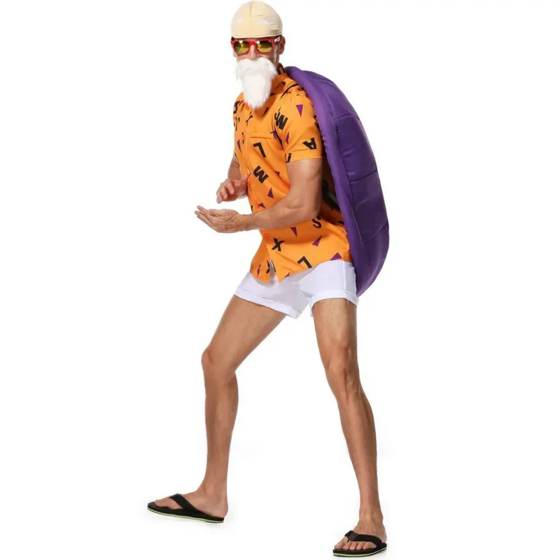 Majster Roshi Tortoise Man Cosplay Uniformy mužské korytnaté víla Halloween vianočné kostýmy