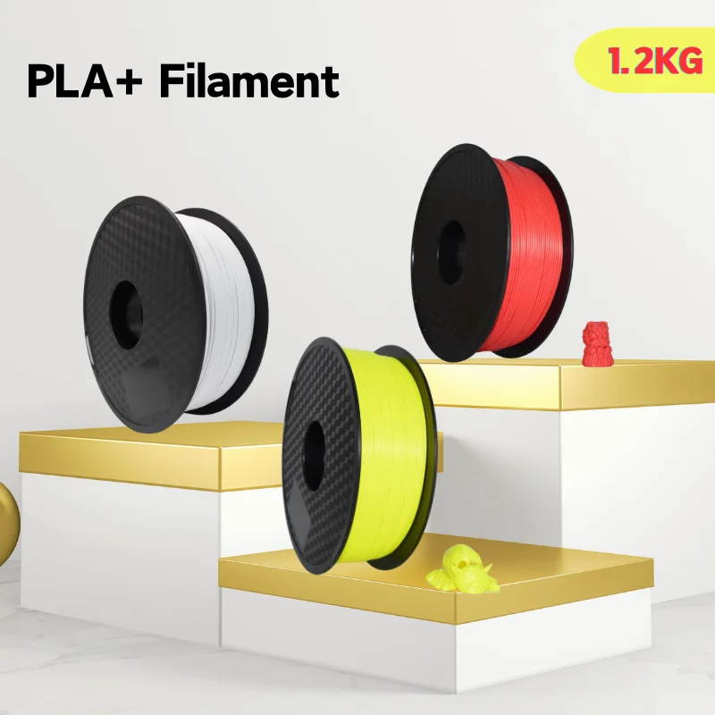 MAKCOSMOS 1,2 kg PLA+vlákno PLA Tlačový materiál pre bambulab creality 1,2 kg/cievku viacfarebné žiadne bubliny 3D vlákno pre FDM