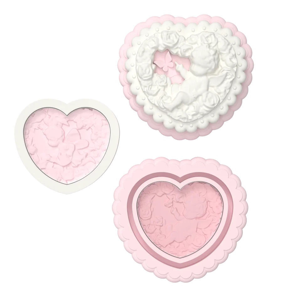 Makeup Blush Angel Relief Prášker na červenanie dvojfarebného marhuľového dymu bez krutosti prášku - tvar, obrys a zvýraznenie tváre