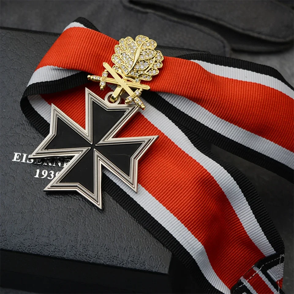 Maltský železný krížový kovový odznak rytier