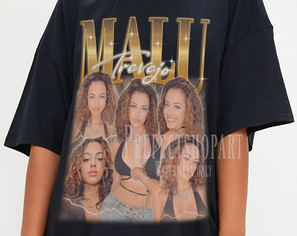 Malu trevejo tričko Malu trevejo mikina retro 80. košeľa mládežnícky ovplyvňovač latinský spevák Vintage Malu trevejo košeľa darček pre fa