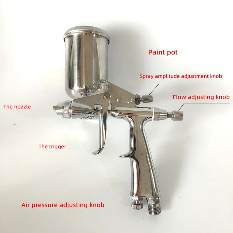 Malá dýza Airbrush V3 Pneumatic Spray Gun Arts and Crafts Striedy 0,5/0,8