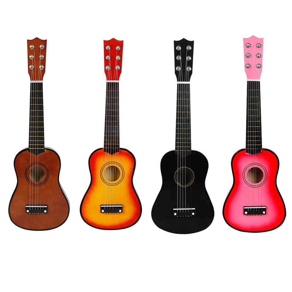 Malá gitara 21 palcov ukulele 6 strunových nástrojov učiť sa detské darčeky s výbermi profesionálne strunové nástroje