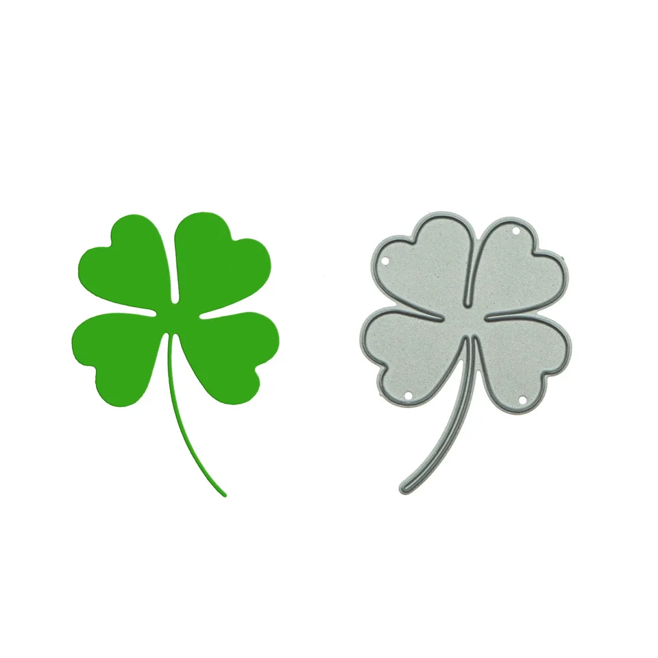 Malá veľkosť matrice Cutter Four Leaf Clover Pattern Cutting Stencil pre zošity