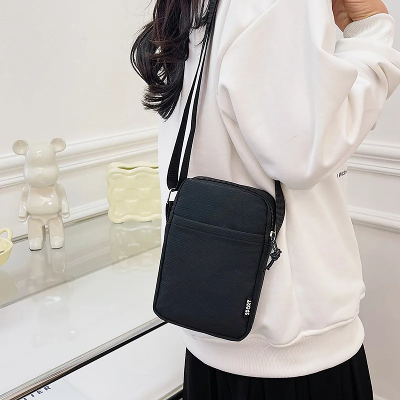 Malé nylonové dámske tašky Crossbody Malé tašky pre ženy látkové tašky na rameno pre dám