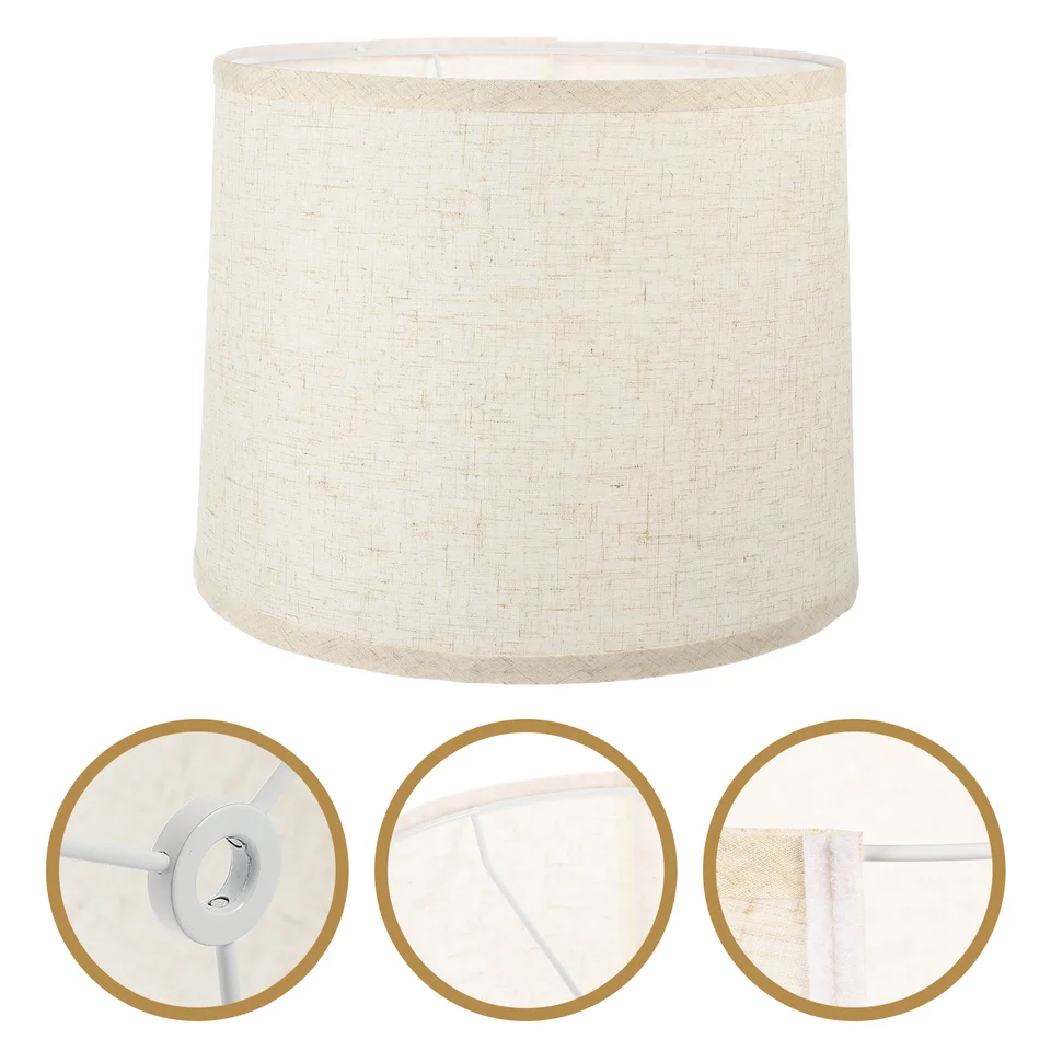 Malé priemery ľanové okrúhle stolové lampa lustre dekoratívne lampa s lampami pobočky kancelária