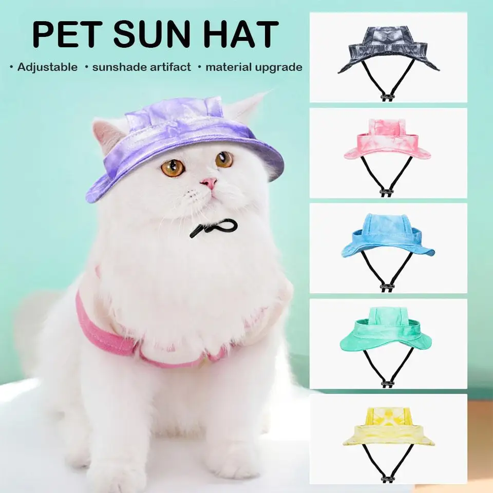 Malé psie mačky klobúky Cat Cowboy klobúk s otvormi uší drobný klobúk Pesp Pet Pet Chihuahua kostým mačiatko mačiatko čiapka mačka k narodeninám hre u0m8