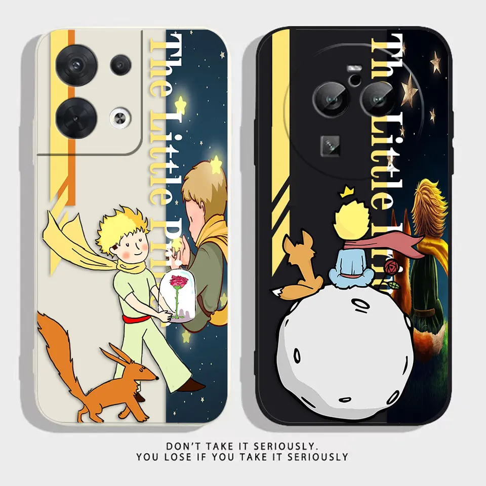 Malý knieža Rose Fox Puzdet pre OPPO Nájdenie X5 x3 x2 Reno Ace Z Realme C20 C21 C33 C35 C53 C55 X50 X 5G Pro Case Funda Shell