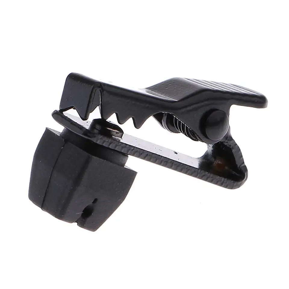 Malý mikrofónový klopný golier klipový klip mikrofón pre rečové stretnutia prednášky 2.2x1.3x0,5 cm čierny